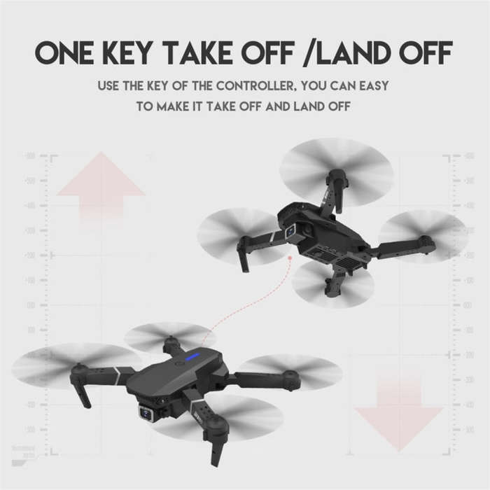 LS-E525 4K Single HD Camera Mini Foldable RC Quadcopter Drone Remote Control Aircraft(White)