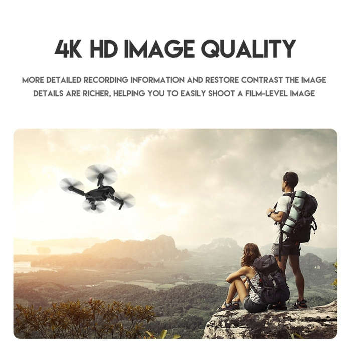 LS-E525 4K Single HD Camera Mini Foldable RC Quadcopter Drone Remote Control Aircraft(White)