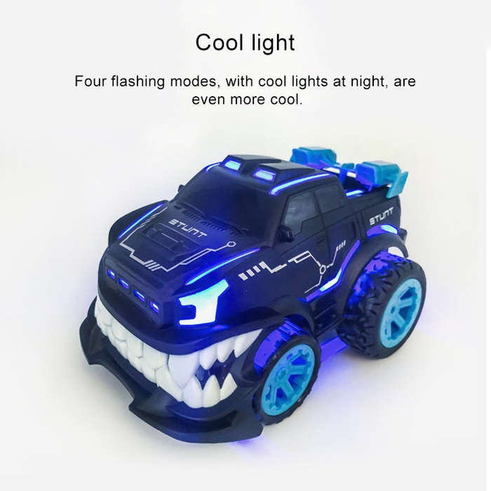 HD885J Devil Tooth Shape 360 Degree Upright Rotation Stunt Remote Control Car Electric Vehicle To...