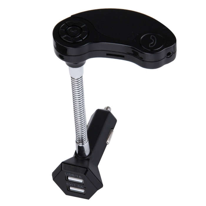 GT86 Dual USB Charger Car Bluetooth FM Transmitter Kit, Support LCD Display / TF Card Music Play ...