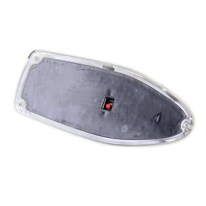 Solar Colorful Light Anti Collision Shark Fin Car Taillight LED Flash Warning Light Caution Light...