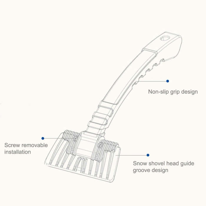 Car Snow Shovel Auto Ice Scraper Winter Road Safety Cleaning Tools Defrost Deicing Removal Rain W...