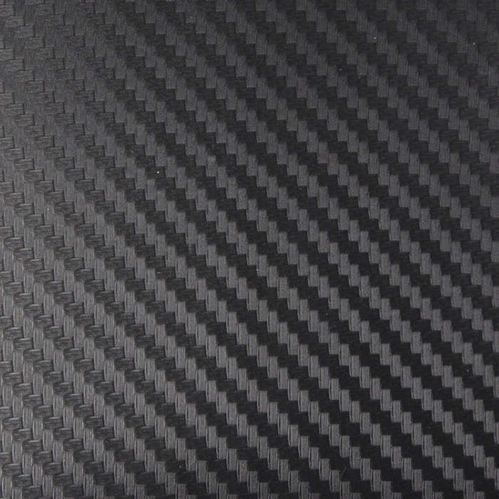 Car Decorative 3D Carbon Fiber PVC Sticker, Size: 152cm x 50cm(Black)