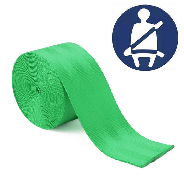 Car Modified Polyester Seat Belt Harness Racing Safety Seat Belt, Length: 3.6m (Green)