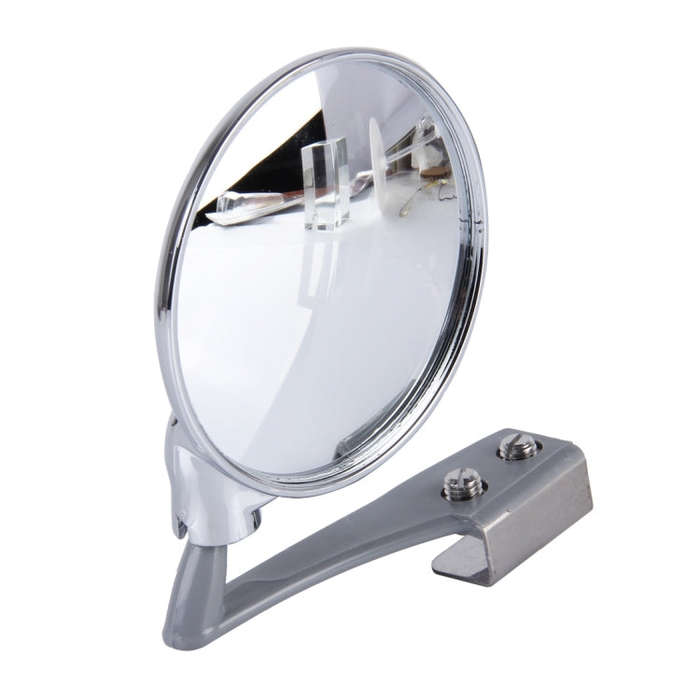 Vehicle Front Blind Area Wide-angle Adjustable Left Side Observation Mirror(Silver)