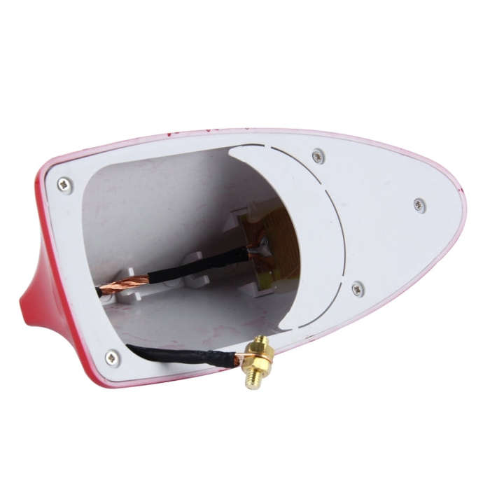 Universal Car Antenna Aerial Shark Fin Radio Signal For Auto SUV Truck Van(Red)