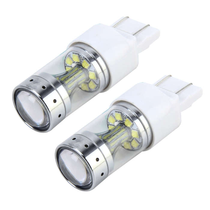 2 PCS 7443 60W Car Auto Brake Light with 12 XB-D Lamps, DC 12V(White Light)