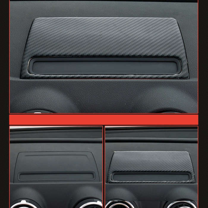 Car Carbon Fiber Navigation Decorative Panel for Audi A3 2014-2018