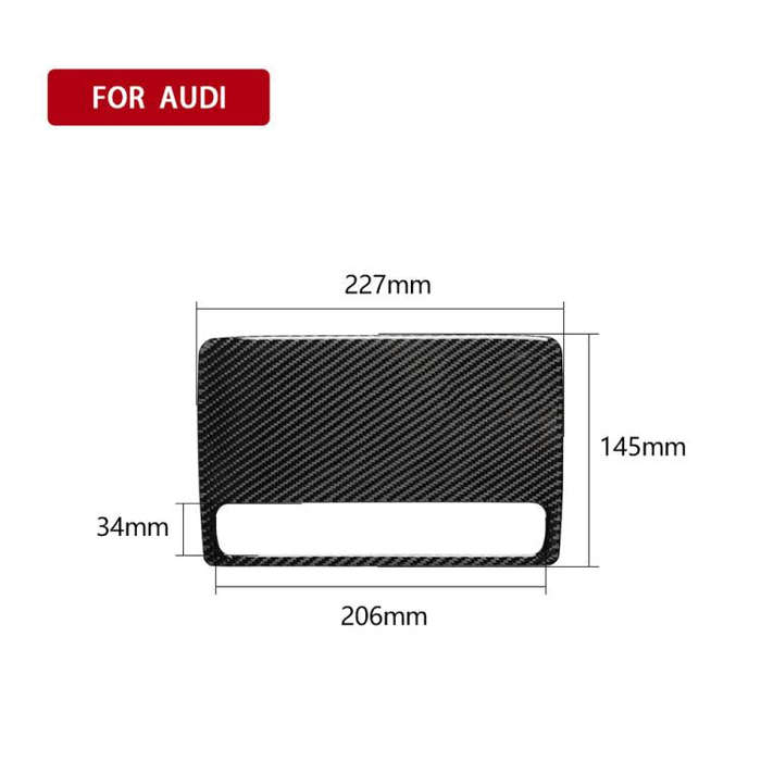Car Carbon Fiber Navigation Decorative Panel for Audi A3 2014-2018