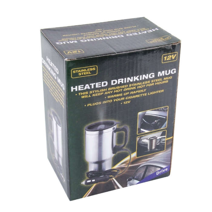Stainless Steel Electric Smart Mug 12V Car Electric Kettle Heated Mug Car Coffee Cup With Charger...