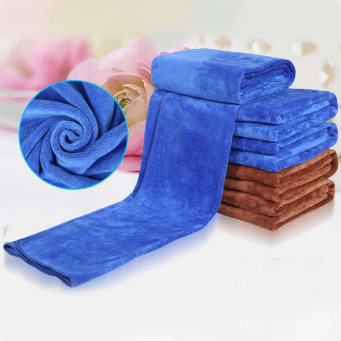 Wear Thick Velvet Cache Towels,Size160 x 60cm,Random Color Delivery