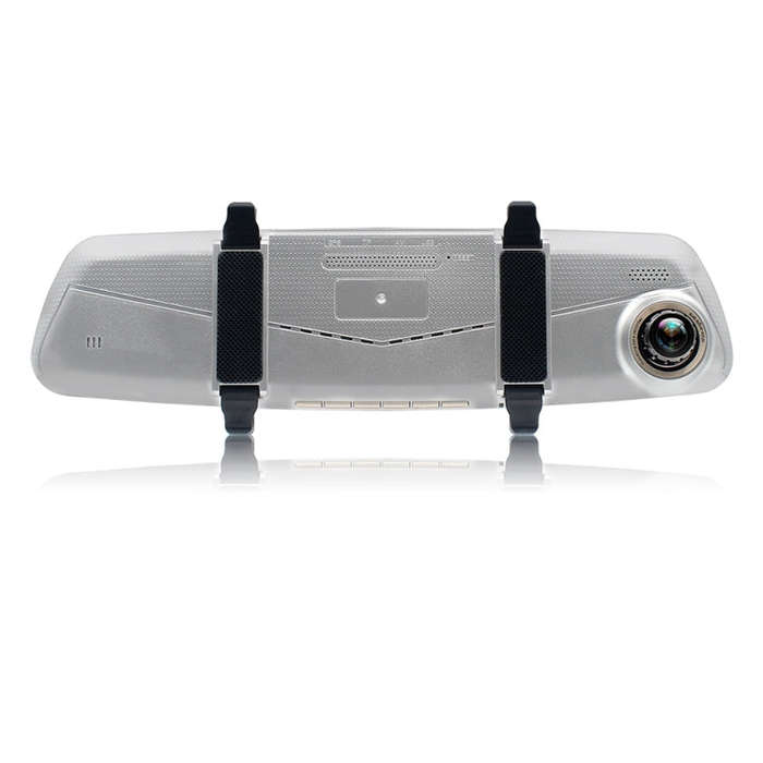 V100 7 inch LCD Touch Screen Rear View Mirror Car Recorder with Separate Camera, 170 Degree Wide ...