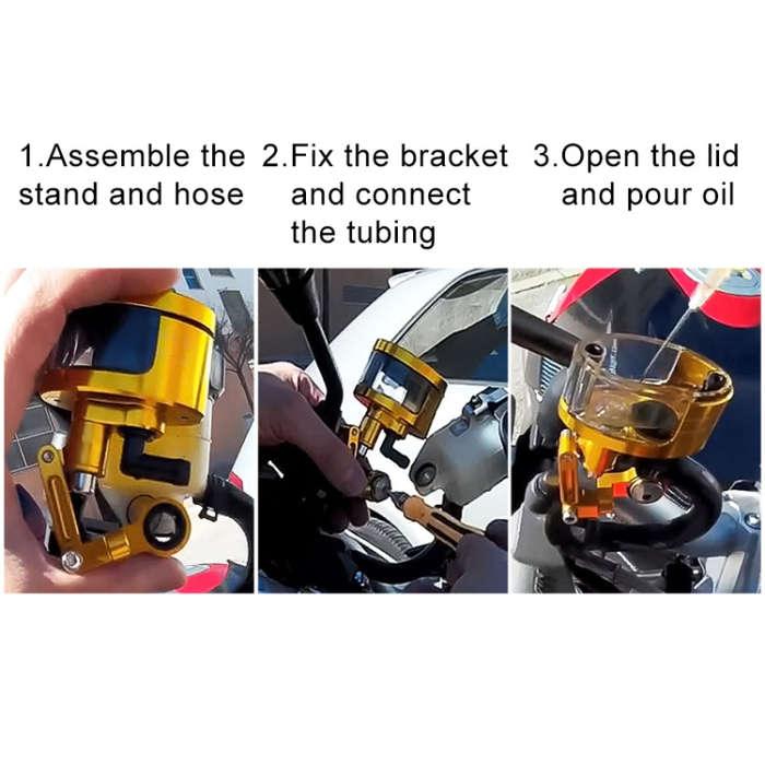 Motorcycle Modification Parts Front Brake Fluid Oil Universal Brake Oil Cup for Kawasaki / Suzuki...