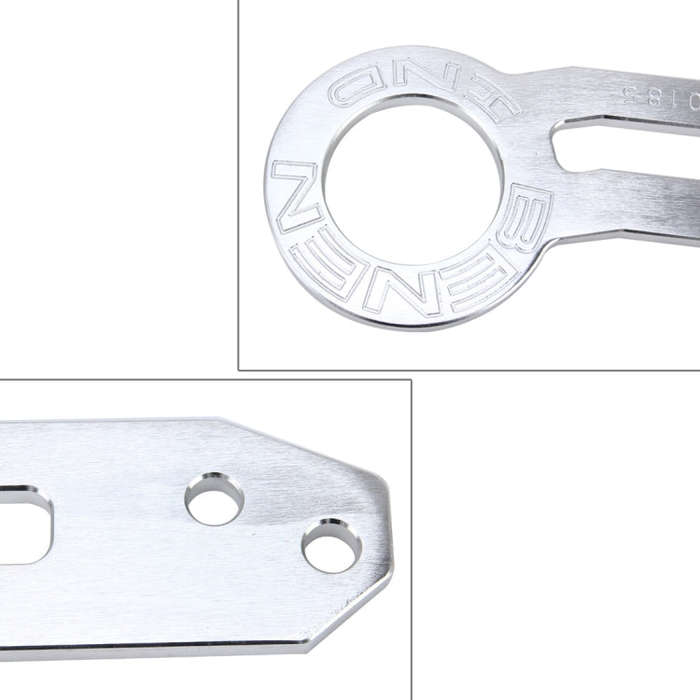Benen Aluminum Alloy Rear Tow Towing Hook Trailer Ring for Universal Car Auto with Two Screw Hole...