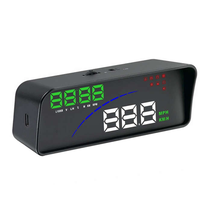 P9 HUD 3.6 inch Car OBD2 Smart Digital Meter with Multi-color, Speed & RPM & Water Temperature & ...