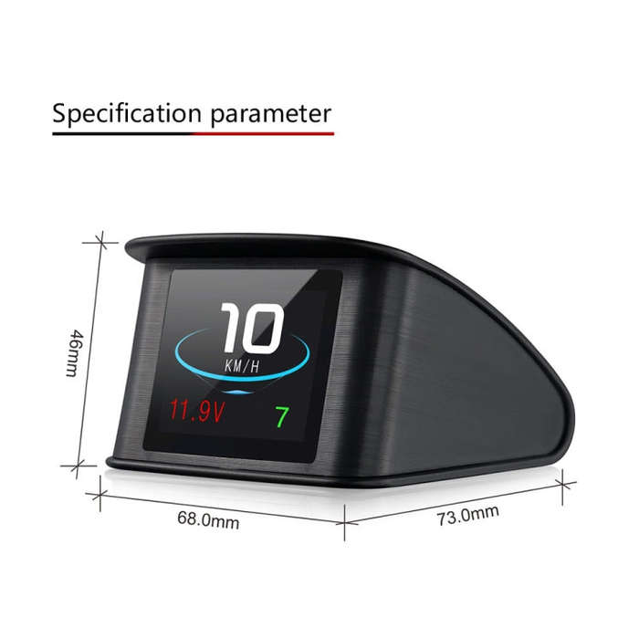 T600 HUD 2.2 inch Car GPS Smart Digital Meter with TFT LCD Multi-color, Speed & Driving Distance ...