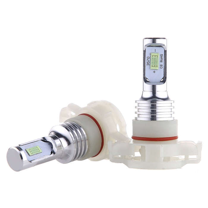 2 PCS H16(EU) 72W 1000LM 6000-6500K Super Bright White Light Car Fog LED Bulbs, DC 12-24V (Ice Bl...