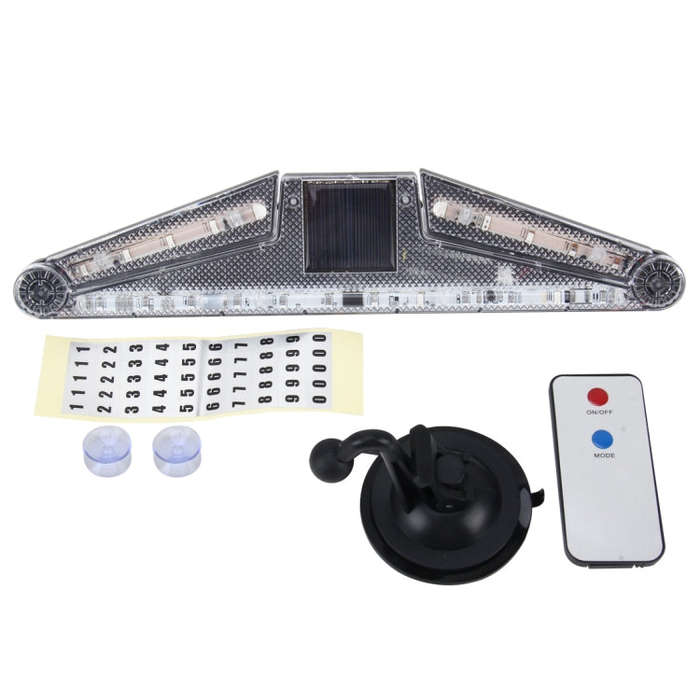 Solar Anti Collision Cupule Ranger Lamp Car Taillight LED Flash Warning Light Caution Light Folda...