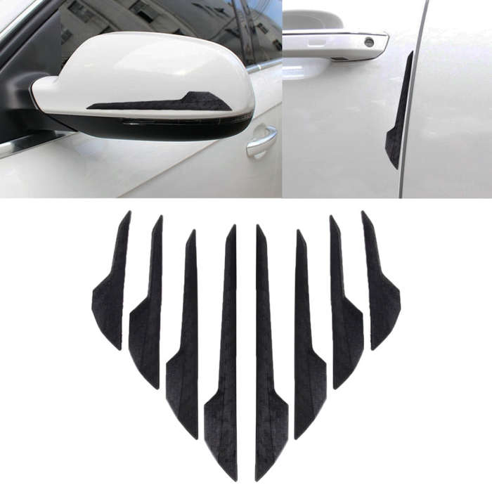 8 PCS Car Vehicle Door Side Guard Anti Crash Strip Exterior Avoid Bumps Collsion Impact Protector...