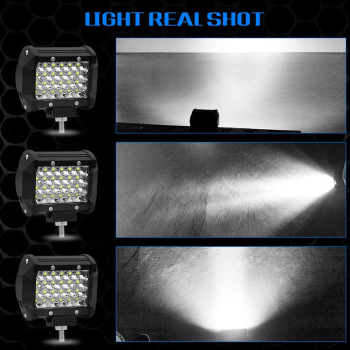 4 inch 18W 1800LM 4 Row LED Strip Light Working Refit Off-road Vehicle Lamp Roof Strip Light