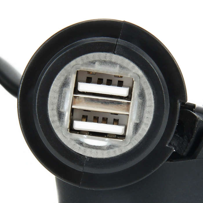 5V Waterproof Motorcycle SAE to USB Cable Adapter Dual Port Power Socket Adapter, for Smart Phone...