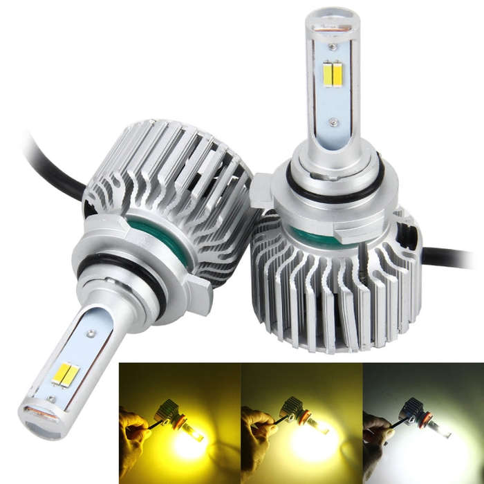 2 PCS 9012 26W 2250LM Car Headlight  LED Auto Light Built-in CANBUS Function (White Light, Yellow...