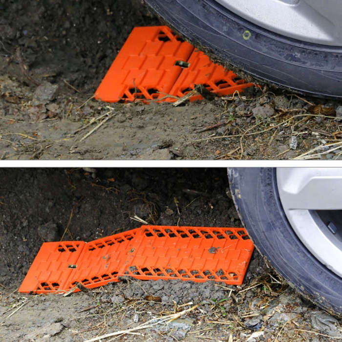2 PCS Universal Car Snow Chains Mud Tires Traction Mat Wheel Chain Non-slip Tracks Auto Winter Ro...