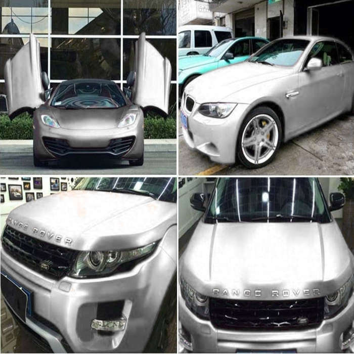 5m * 0.5m Ice Blue Metallic Matte Icy Ice Car Decal Wrap Auto Wrapping Vehicle Sticker Motorcycle...