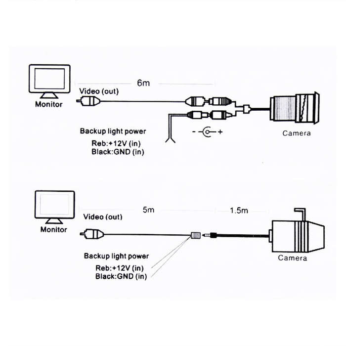 656×492 Effective Pixel HD Waterproof 4 LED Night Vision Wide Angle Car Rear View Backup Reverse...