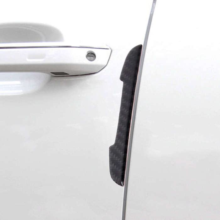 4 in 1 Carbon Fiber Car Auto Side Door Edge Guard Protection Trims Stickers