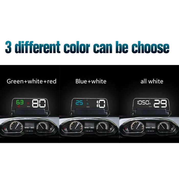 T900 Car GPS HUD Virtual HD Reflection Board Head-up Display, Speed & Driving Distance / Time Dis...