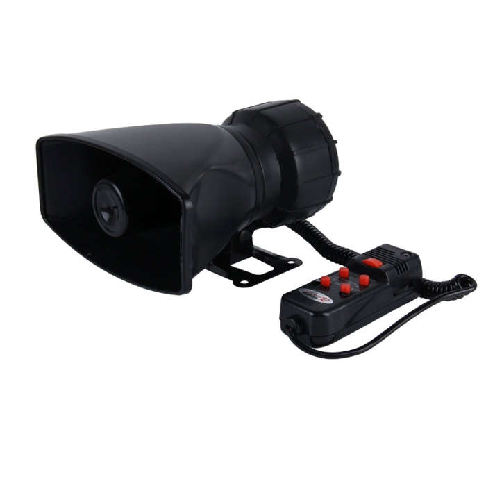 HJS-78005 12V 60W 300dB Car Electric Alarm Air Horn Siren Speaker 5 Sound Tone/ 3 Sound Tone Supe...
