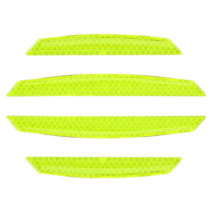 4 PCS Universal Car Door Anti-collision Strip Protection Guards Trims Stickers (Green)