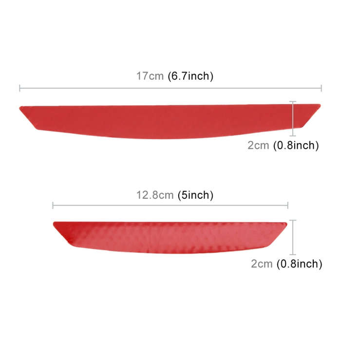4 PCS Universal Car Door Anti-collision Strip Protection Guards Trims Stickers (Green)