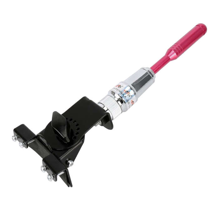 PS-401 Modified Car Antenna Aerial, Size: 24.5cm x 7.3cm (Red)