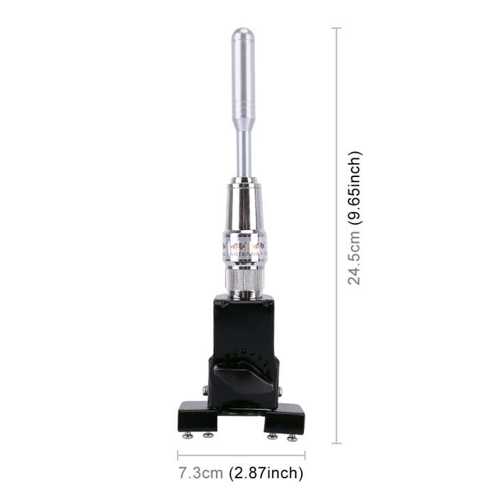 PS-401 Modified Car Antenna Aerial, Size: 24.5cm x 7.3cm (Silver)