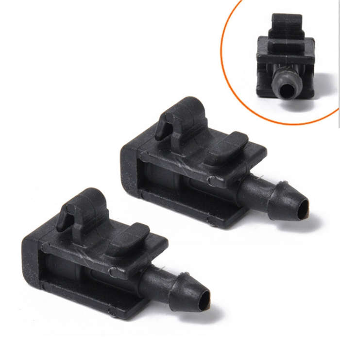 2 PCS Windshield Washer Wiper Jet Water Spray Nozzle Buckle 8200082347 for 2005-2007 Renault Mega...