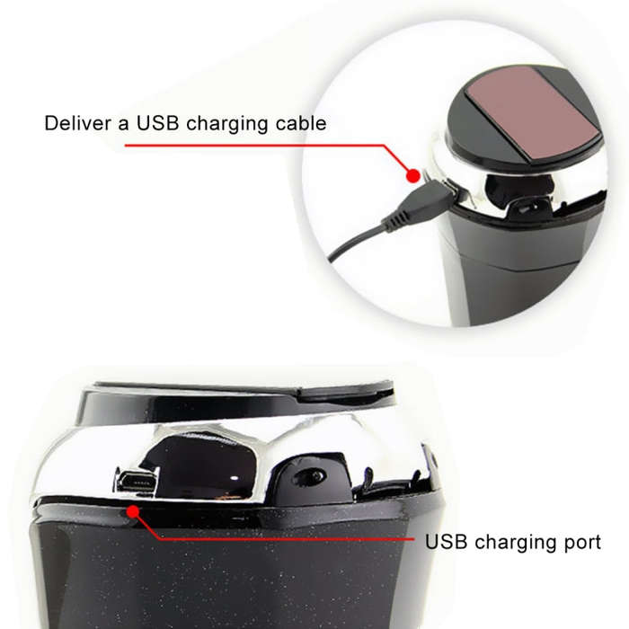 2 in 1 Universal Car Detachable Electronic Cigarette Lighter + Trash Rubbish Bin Ashtray(Red)