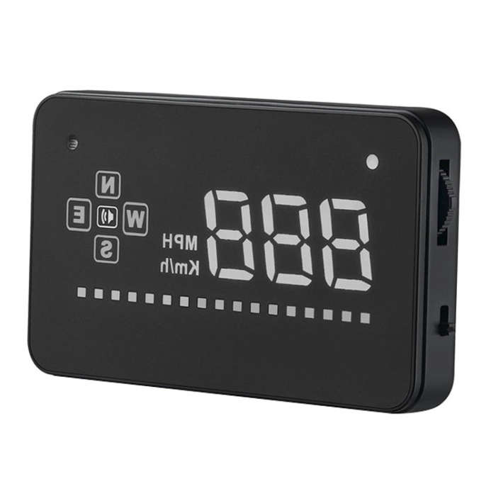 A2 HUD 3.5 inch HD GPS Car Head Up Display, Speed & Over Speed Alarm, Compass, Freely Switch Betw...