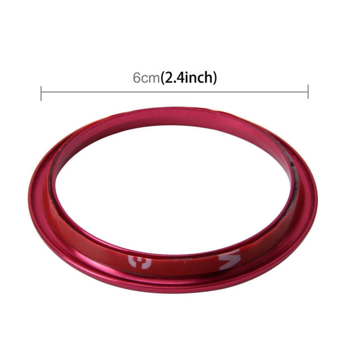 4 PCS Car Outlet Decorative Rings Aluminum Alloy Air Outlet Chrome Trim Ring Car Dashboard  Air V...