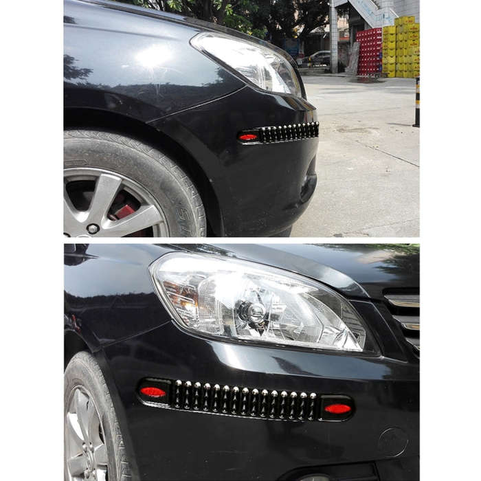 4 PCS Universal Fashion Simple Anti-collision Bar Car Body Protective Strip Car Protective Bar(Bl...