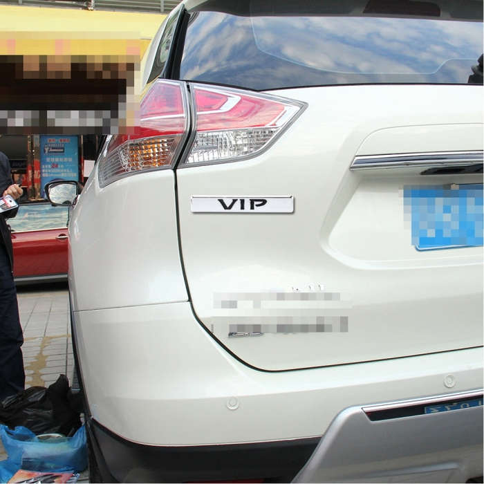 Auto VIP Sticker  VIP Label Car Stickers 3D Metal Fashion VIP Logo Car Stickers,Size:9.5*1.5cm(Si...