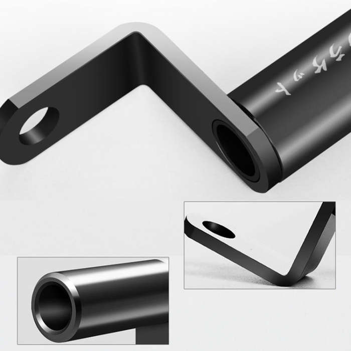 Motorcycle Rear View Mirror Aluminum Alloy Bracket(Red)