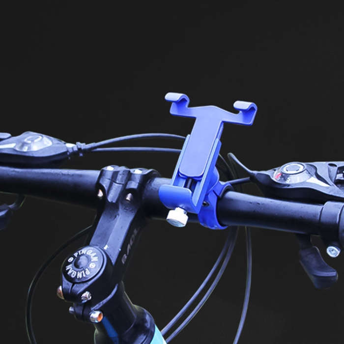360 Degree Rotatable Aluminum Alloy Phone Bracket for Bicycle, Suitable for 50-100mm Device(Red)