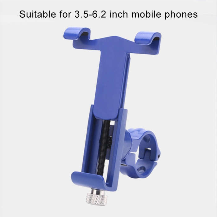 360 Degree Rotatable Aluminum Alloy Phone Bracket for Bicycle, Suitable for 50-100mm Device(Red)
