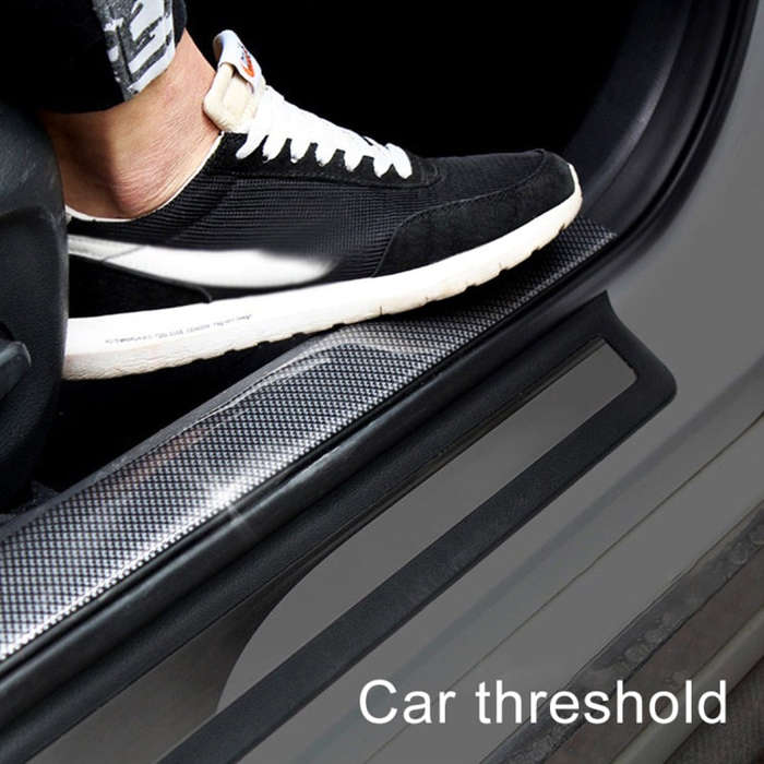 Universal Car Door Threshold Decoration Strip Decorative Sticker, Size : 5CM x 3M(Red)