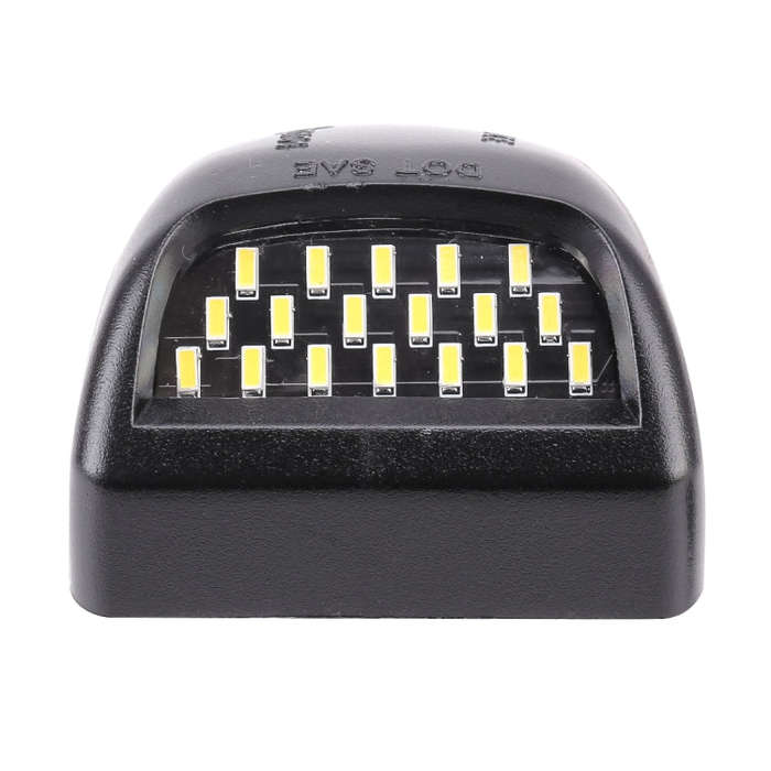2 PCS DC 12V 3W 150LM 6000K LED License Plate Light 18LEDs SMD-4014 Bulbs Lamps for Chevrolet