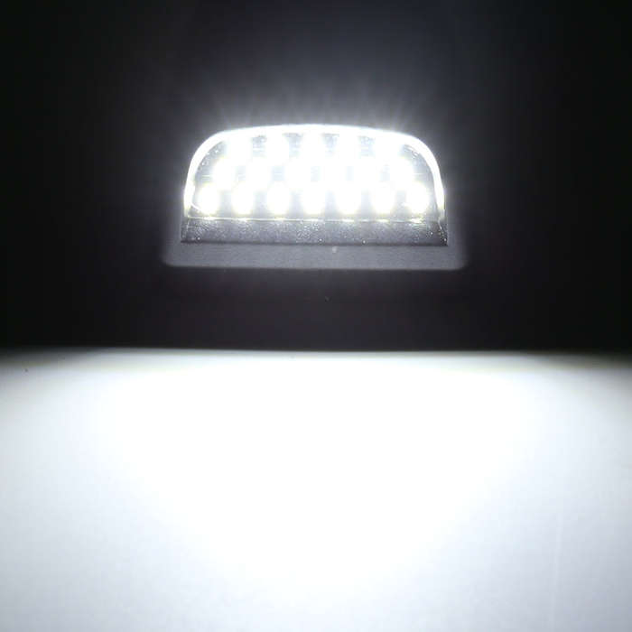 2 PCS DC 12V 3W 150LM 6000K LED License Plate Light 18LEDs SMD-4014 Bulbs Lamps for Chevrolet