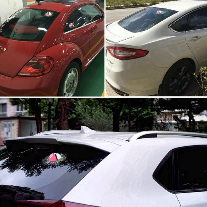 Creative 3D Deco Pokemon Go Car Window Crack Decal Sticker