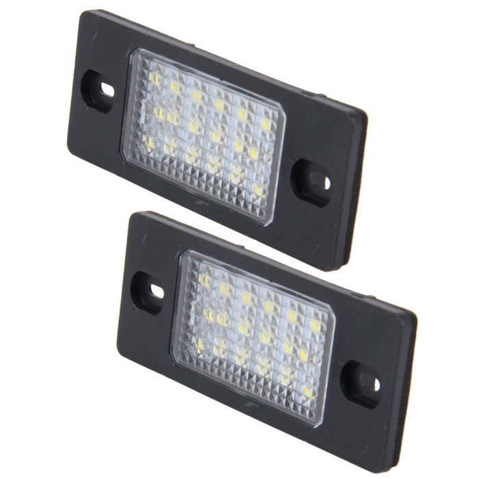 2 PCS License Plate Light with 18  SMD-3528 Lamps for Volkswagen Touareg 2003-2010  ,Prosche  Cay...